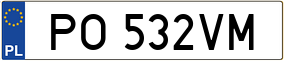 Trailer License Plate